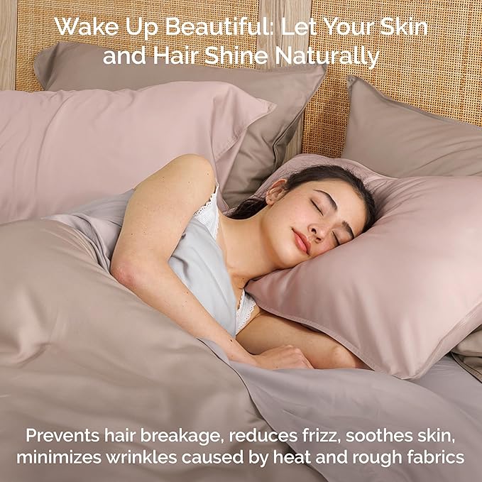 Viscose Bamboo Bed Sheets Full Sizes 4PC Set - Cooling Bedding for Hot Sleepers with Moisture Wicking Technology - Silky Soft 16 Inch Deep Pocket - Blush 54"x75"