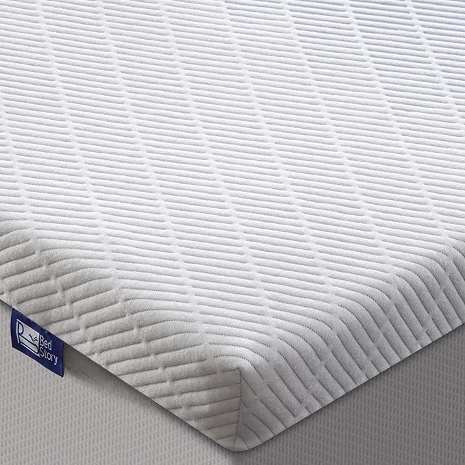 BedStory Extra Firm Mattress Topper Queen Size 4 Inch - Pain-Relieving Memory Foam Bed Topper, Cooling Gel High-Density Mattress Pad, Skin-Friendly, Non-Slip Cover, No Odor, CertiPUR-US Certified