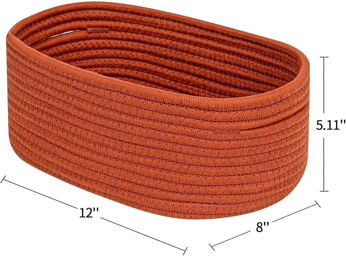 CubesLand Toys Closet Storage Organizer Baskets Bins for Cube Ogranizer/Shelving,Woven Basket for Organizing,Decor Basket for Living Room,Bedroom,Perfect for Pet Toy&Food Storage,2pack Brick Red - Image 6