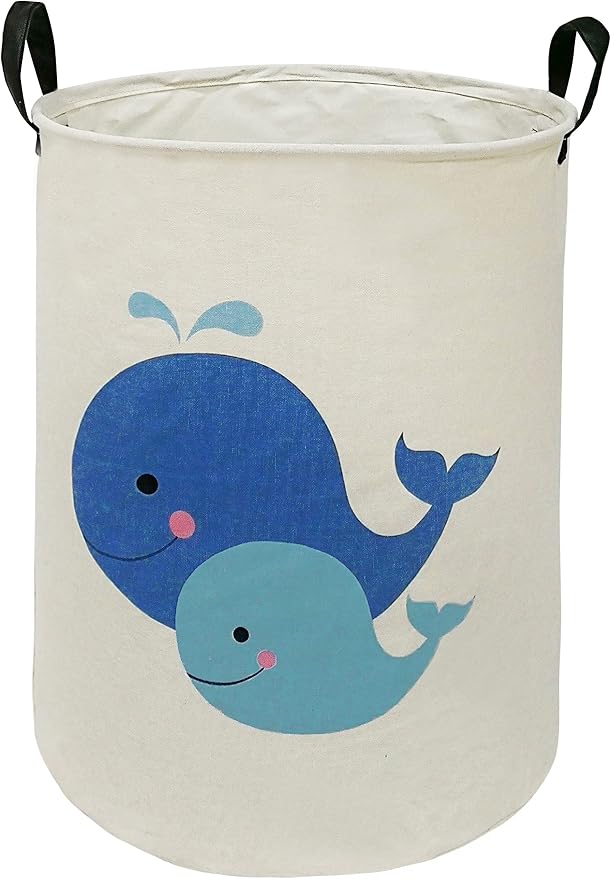 MAIZMZ Kids Hamper Baby Laundry Basket Gift Toy Box Storage Nursery Bins Waterproof Organizer Large Canvas Collapsible Chest for Home/Dorm/Kitchen/Pet/Office/Closet/Shelf/Room Decor by Unknown