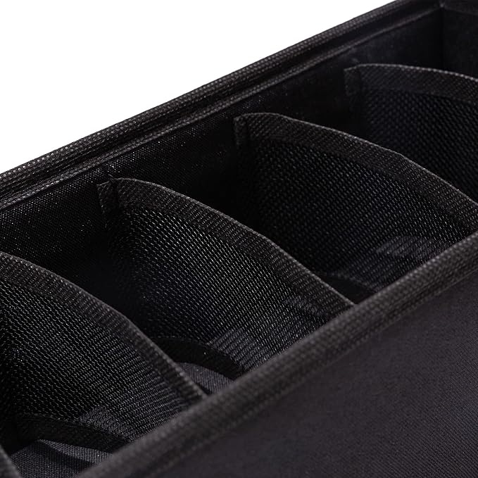 Qozary 3 Pack Sock Underwear Drawer Organizer Dividers, Collapsible Cabinet Closet Storage Boxes for Clothes, Socks, Lingerie, Underwear, Tie, Belt, Baby, Bedroom - Image 6