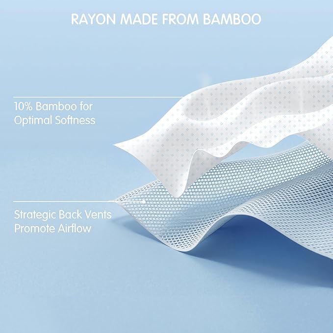 Subrtex Mattress Topper Cover (Only Cover) Mattress Protector Bedding Rayon Made from Bamboo Removable Mattress Encasement Mattress Cover with Zipper (2 Inch, White, Twin)