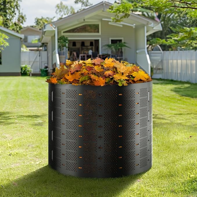 VEVOR Compost Bin 220 Gallon, Outdoor Expandable Composter, Easy to Setup & Large Capacity Composting Bin, Fast Creation of Fertile Soil - Image 9
