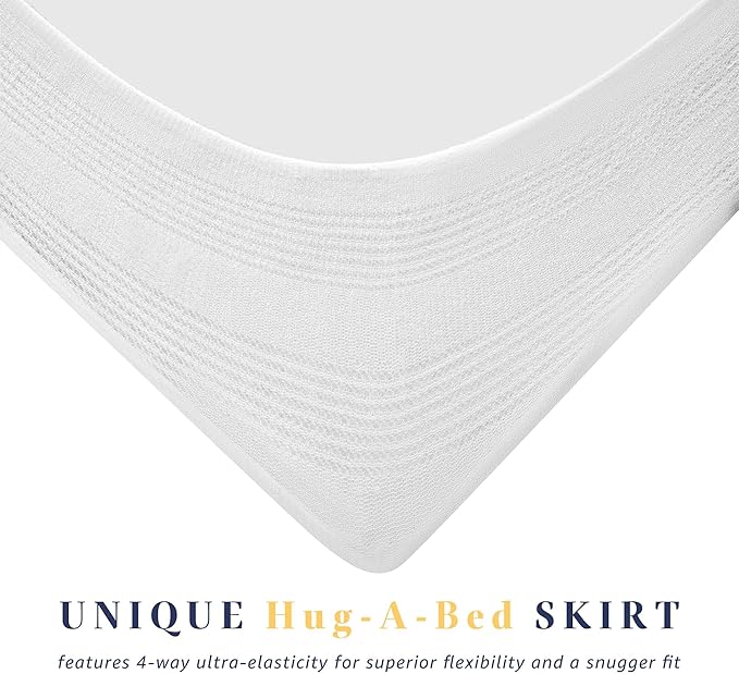 Premium Cotton Fitted Mattress Pad with Deep Pocket Fits 8-22 Inch Mattress (39x80 White)