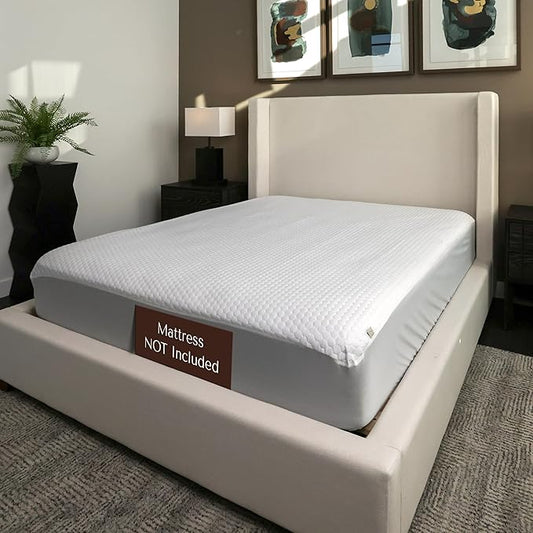 23 Threads X161 Series Padded, Plush, Soft, Luxurious, Waterproof Noiseless Mattress-Protector Cover, Fitted, with Ctrl+Z Technology, Mattress Not Included, 16 Inch Deep, TwinXL