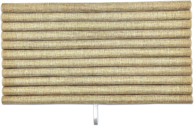 TheDisplayGuys For Your Modern Living 2-Pack 10-Slot Rolls Burlap Foam Padding Jewelry Inserts - Tray/Case Liners - Ring Holder, Earrings Organizer (Beige) by The Display Guys - Image 3