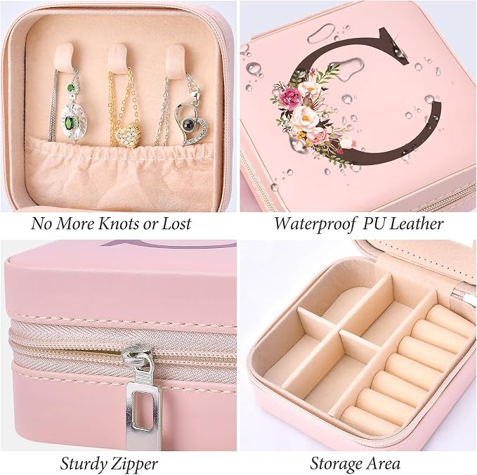 Preppy Travel Easter Basket Stuffers for Teen Girls, Travel Jewelry Box Personalized Birthday Gifts for Women, Fashion Travel Essentials Trendy Stuff - Image 3