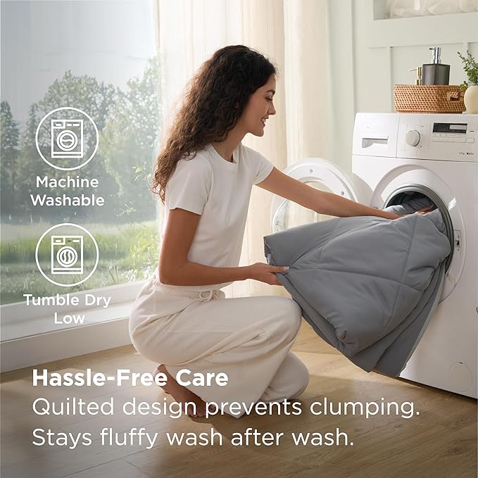 Bedsure Full Size Comforter Set - 7 Pieces Reversible Grey Bedding, Full Size Bed Set for All Seasons, Bed in a Bag with Down Alternative Comforter, Sheets, Pillowcases & Shams