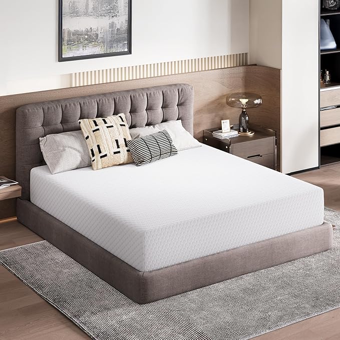Novilla Queen Mattress 14 Inch, Queen Size Memory Foam Mattress for Pressure Relief & Supportive Comfort, Cool Refreshing Sleep Mattress in a Box, CertiPUR-US Certified, Medium Firm
