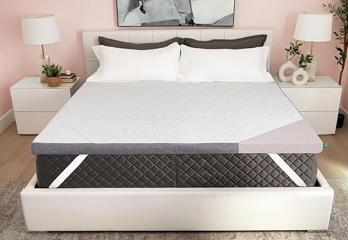 Sleepyhead Queen 3 Inch Premium Super Mattress Topper – Gel & Copper Infused Memory Foam Bed Topper – Cooling, Soft Support + Comfort, Foam Made in USA, CertiPUR-US Certified (Queen 3")