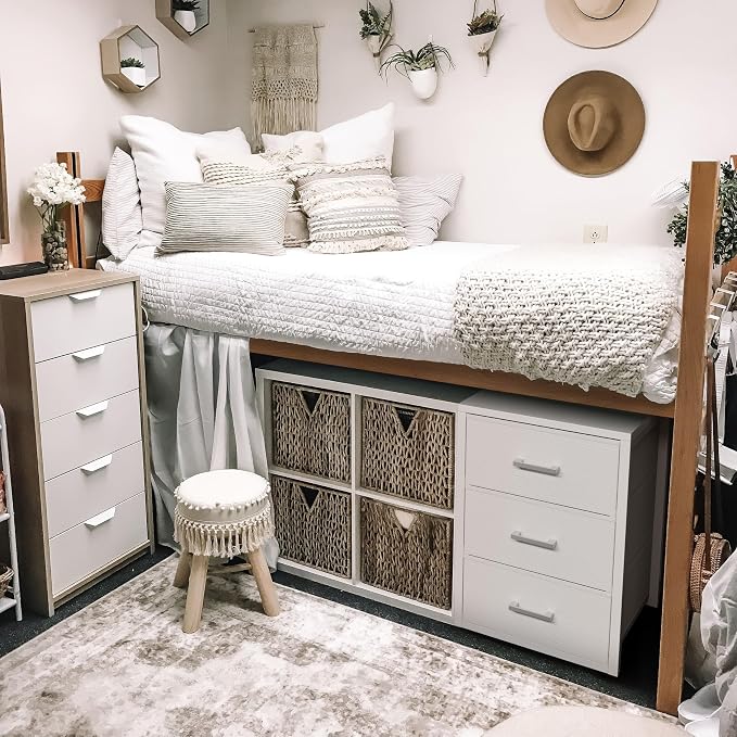 BOLUO Closet Drawers White Fabric 3 Drawer Small Dresser for Closet Organizers and Storage Bedroom Dorm Modern - Image 3