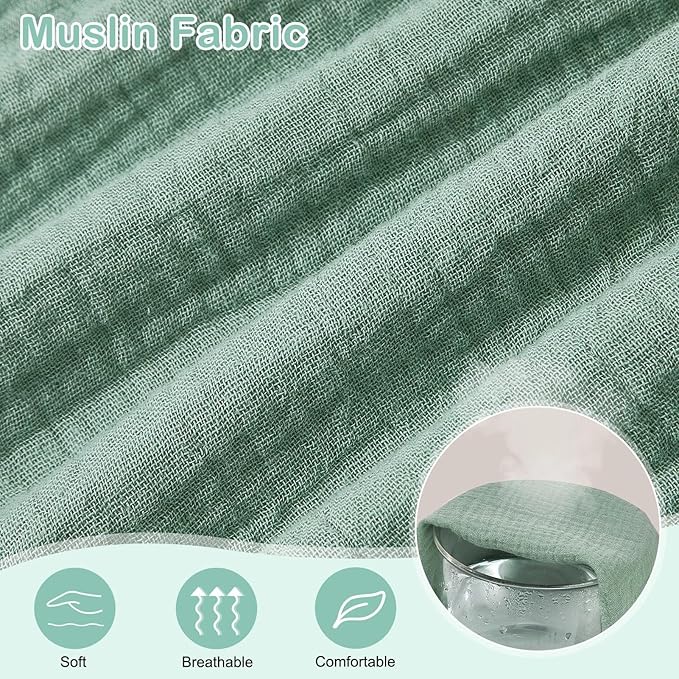 Basumee Muslin Bassinet Sheets for Baby Girl Boy 2 Pack Soft Breathable Baby Bedside Bassinet Fitted Sheets with Bottom Elastic Band Mattress Cover for Rectangle Oval Hourglass Bassinets