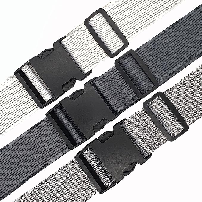 ONE K 2PCS Topper/Memory Foam Mattress Packing Straps for Moving or Storage (100" x 2", Melange Grey)