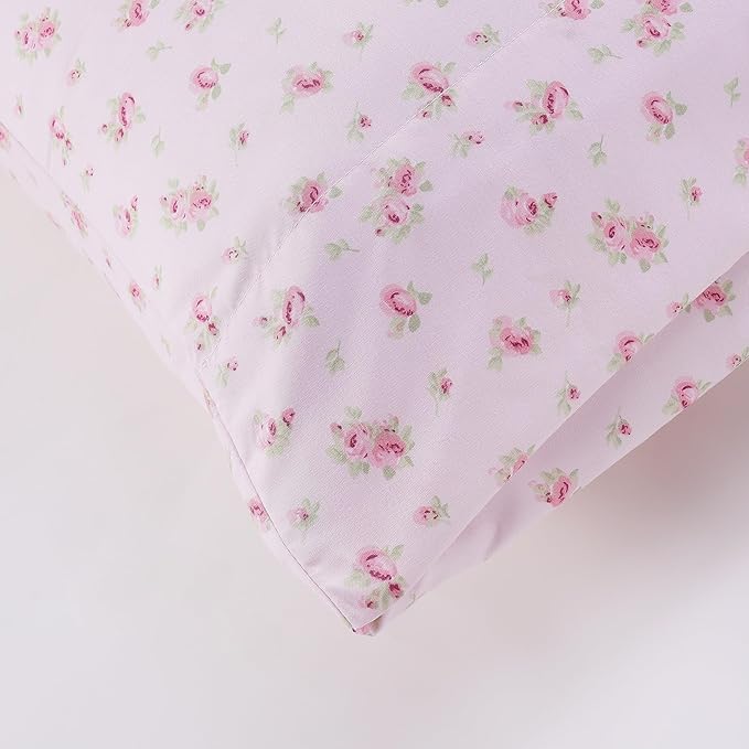Modern Threads Silky Soft Microfiber and Wrinkle Free Sheets - Luxurious Microfiber Bed Sheets Includes Flat Sheet, Fitted Sheet with Deep Pockets, & Pillowcases Blush, Queen