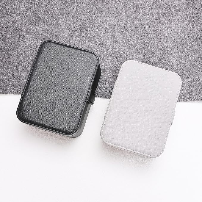 2 Layer Portable Jewelry Box, Large Jewelry Travel Case with 4 Jewelry Pouches, Medium Size Jewelry Organizer Box for Earrings, Necklaces, Bracelets (light gray) - Image 5