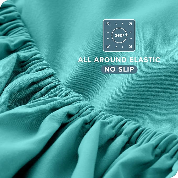 Bare Home Twin Sheet Set - 1800 Ultra-Soft Microfiber Twin Bed Sheets - Double Brushed - Deep Pockets - Easy Fit - 3 Piece Set - Bedding Sheets & Pillowcases (Twin, Turquoise)