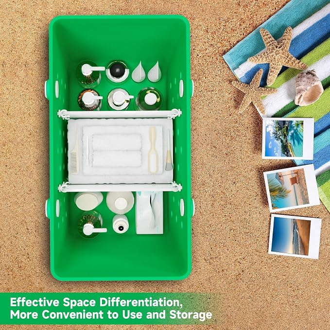 2PCS Divider Tray for Bogg Bag X Large - Divide Space and Organizer Bags - Beach Bag Accessories (White) - Image 6