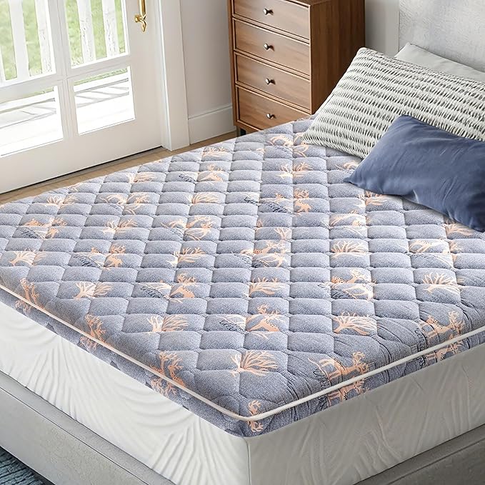 Premium Foam King Mattress Topper -Thick 9-Layer Modern Comfort Topper, 60-mil Foam-Back Pain Relief & Comfort Support, Breathable & Hypoallergenic
