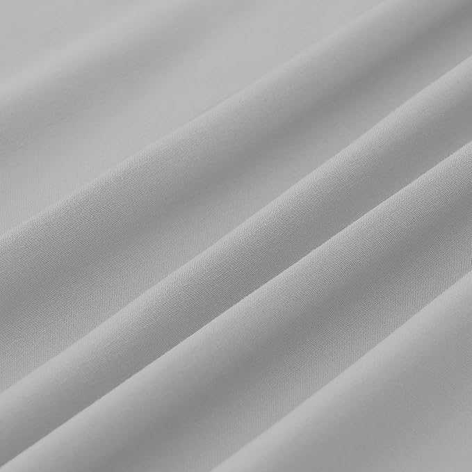 Modern Threads Soft Microfiber Solid Sheets - Luxurious Microfiber Bed Sheets - Includes Flat Sheet, Fitted Sheet with Deep Pockets, & Pillowcases Vapor Blue King