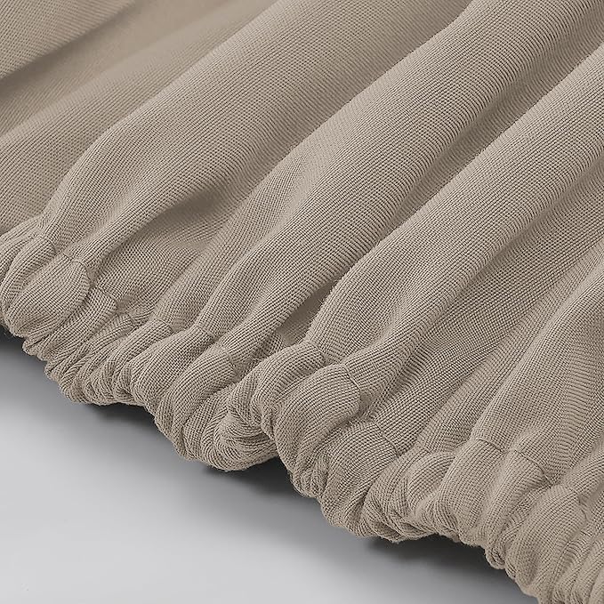 Modern Threads Soft Microfiber Solid Sheets - Luxurious Microfiber Bed Sheets - Includes Flat Sheet, Fitted Sheet with Deep Pockets, & Pillowcases Khaki Twin
