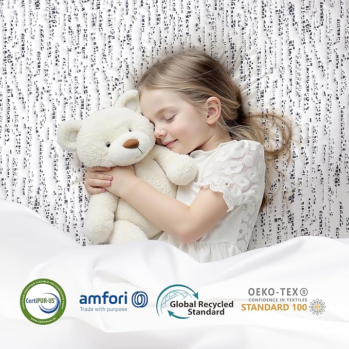 Subrtex 3 Inch Memory Foam Mattress Topper, Full Mattress Topper for Pressure Relieving, Soft Breathable Single Bed Toppers Mattress Pads with Removable Washable Cover