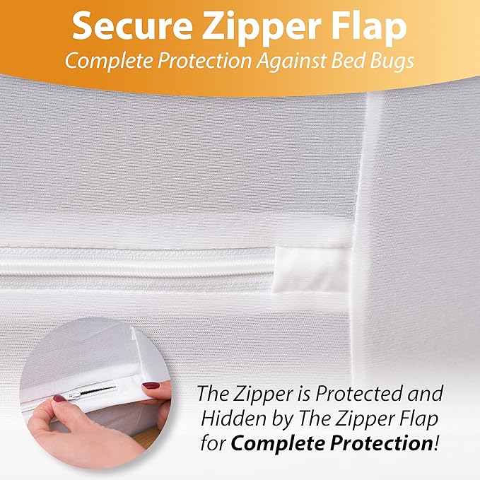 Ultimate Zippered Mattress Protector (Queen) - By Deluxe Hotel
