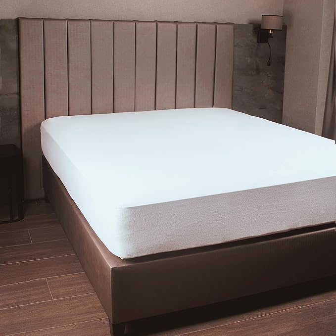 Premium 100% Waterproof Mattress Protector Full XL Size,Absorbent, Cotton, Bed, Breathable Fitted Mattress Cover with Stretchable Pockets, Cover Smooth Soft Noiseless Washable