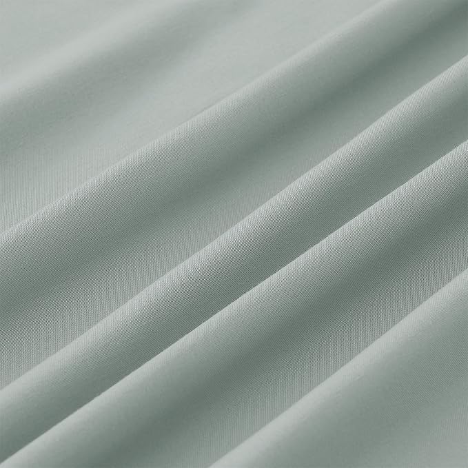 Modern Threads Soft Microfiber Solid Sheets - Luxurious Microfiber Bed Sheets - Includes Flat Sheet, Fitted Sheet with Deep Pockets, & Pillowcases Smoke Full