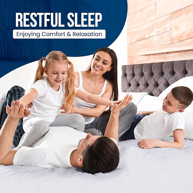 Twin XL Size Mattress Protector Waterproof 2 Pack, Premium 200 GSM Terry Mattress Cover, Soft & Breathable Bed Cover, Fitted Sheet Style Stretchable Deep Pockets 15" by Utopia Bedding (White)