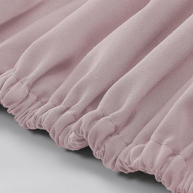 Modern Threads Soft Microfiber Solid Sheets - Luxurious Microfiber Bed Sheets - Includes Flat Sheet, Fitted Sheet with Deep Pockets, & Pillowcases Cameo Rose California King