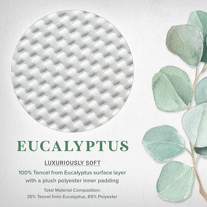 Tencel Eucalyptus Waterproof Mattress Protector - 100% Waterproof, Ultra Soft & Cooling with 16 Deep Pockets, Noiseless Protection from Stains & Spills (Queen)
