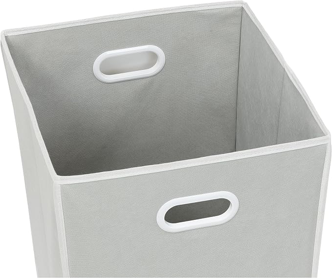 Simple Houseware Foldable Closet Laundry Hamper Basket, Grey - Image 2