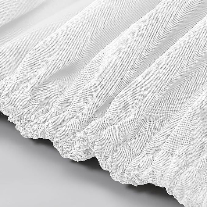 Modern Threads Soft Microfiber Solid Sheets - Luxurious Microfiber Bed Sheets - Includes Flat Sheet, Fitted Sheet with Deep Pockets, & Pillowcases White California King