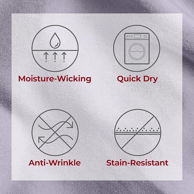 Mellanni Split King Sheets Set - 5 PC Iconic Collection Bedding - Hotel Luxury, Extra Soft, Cooling Bed Sheets - Wrinkle, Fade, Stain Resistant (Split King, Lavender)