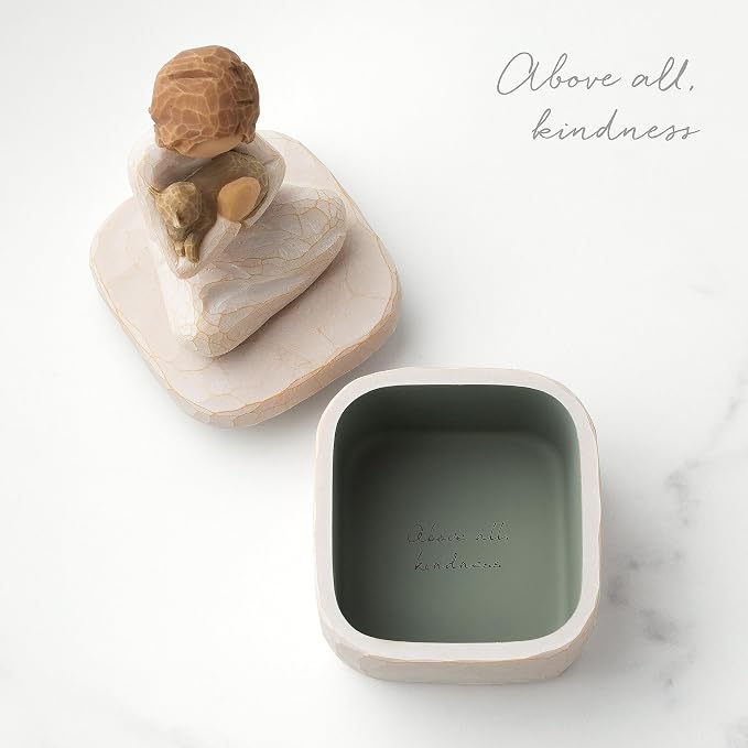 Willow Tree Kindness (girl) Keepsake Box, sculpted Hand-Painted Keepsake Box - Image 4