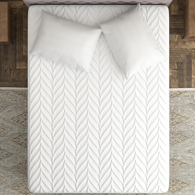 Sealy Flex Bamboo Mattress Cover Protector, Queen- PerfectGrip Stretch Sidewalls Fitted, Waterproof