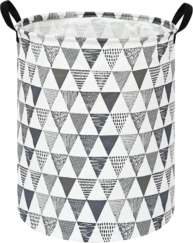 Baby Waterproof Storage Basket Kids Hamper Nursery Bins Organizer Gift Toy Box Laundry Basket for Women Large Canvas Collapsible Chest for Home/Dorm/Office/Room Decor by Unknown