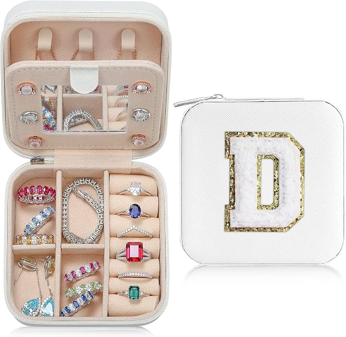 Parima Travel Gifts for Women - Birthday, Mothers Day & Graduation Gifts - Letter D, White by PARIMA