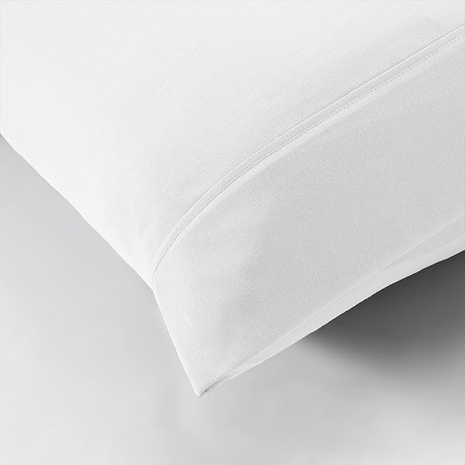 Modern Threads Soft Microfiber Solid Sheets - Luxurious Microfiber Bed Sheets - Includes Flat Sheet, Fitted Sheet with Deep Pockets, & Pillowcases White King