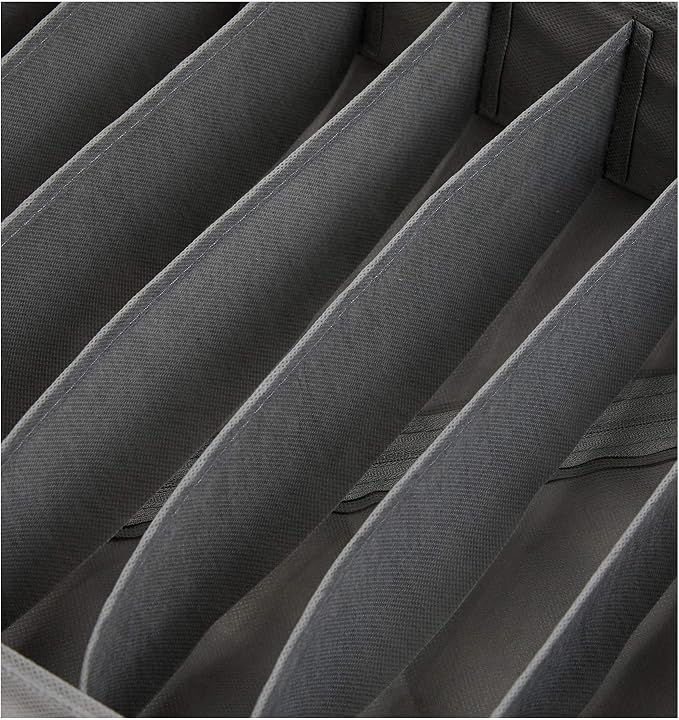 Amazon Basics Dresser Drawer Storage Organizer for Undergarments, Set of 4, Gray | Set of 4 - Image 6