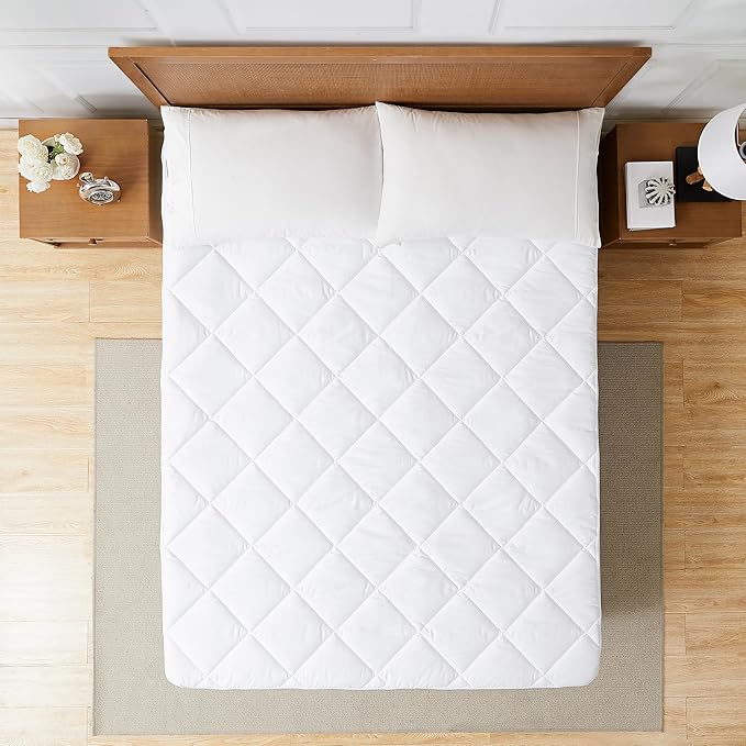 Plush Primaloft® Signature Luxury Down Alternative 400 Thread Count Mattress Pad by Stearns & Foster® (Hypoallergenic) (King)