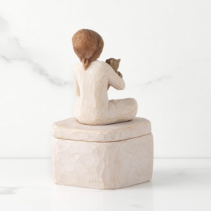 Willow Tree Kindness (girl) Keepsake Box, sculpted Hand-Painted Keepsake Box - Image 3