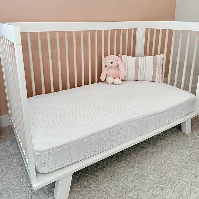 Dreamology Crib Mattress Protector Waterproof,Crib Mattress Pad Cover,2 Pack,100% Waterproof, Noiseless & Machine Wash Standard Mattress Protector Sheet,Quilted Mattress Protector, 52" x 28"
