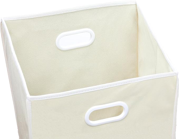 Simple Houseware Foldable Closet Laundry Hamper Basket, Beige - Image 2