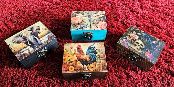 Trinket Box Small Jewelry Keepsake Box | Earrings Necklace Storage Box for Girls Women | Gift Idea Valentine's Day, Birthday Christmas, Weddings, Animals Ornaments for Home Décor (Dragonfly) - Image 6