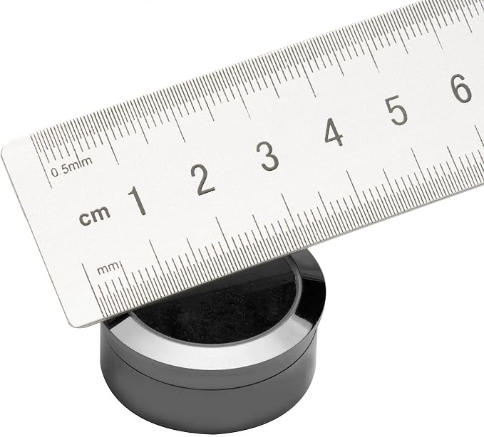 Mini Diameter 1.3 inch Loose Diamond or Gemstone Display Box Case Holder Show Container Metal (Silver- 1.3x0.5) - Image 6