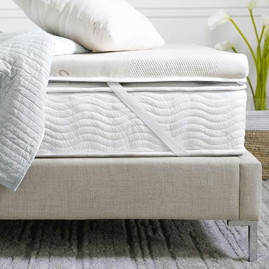 Saatva High-Density Foam Mattress Topper - 1.5” Layer of High-Density Foam - Contouring Comfort with Medium Firmness - Cal King