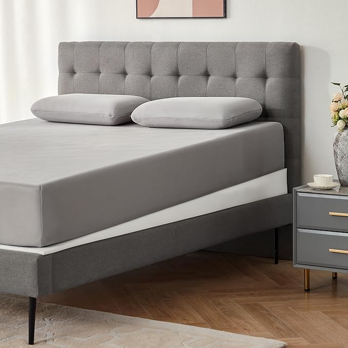 Mattress Wedge Only, 5-Inch King Inclined Bed Wedge Mattress Topper for Acid Reflux, GERD, Neck & Back Pain, Snoring, Adjustable Elevator Under Mattress Support for Bedroom