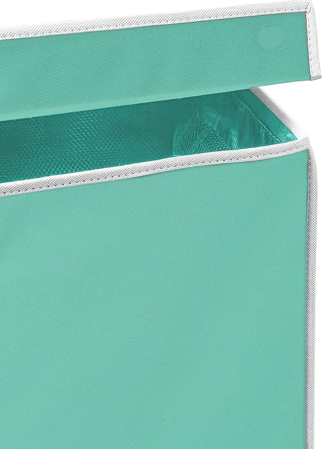 Simple Houseware Double Laundry Hamper with Lid and Removable Bags, Turquoise - Image 8