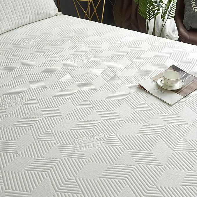 Elif King Size Rayon Made from Bamboo Mattress Protector, Waterproof Quilted Mattress Cover Pad, Deep Pocket, Fitted, Noiseless, Soft and Easy Care, (King)
